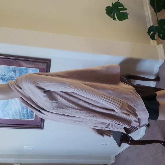 Zara m trapeze style ribbed open front cardigan - Picture 4 of 7